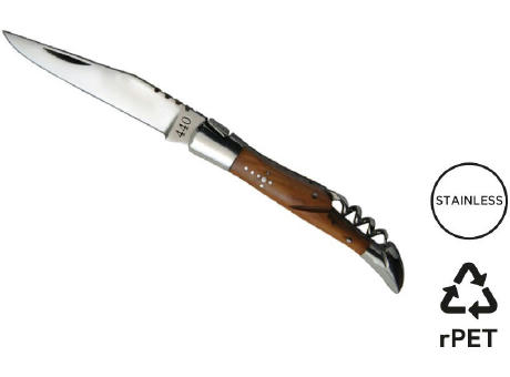 Taschenmesser 'Tradition', 11cm, Korkenzieher, Olivenholz