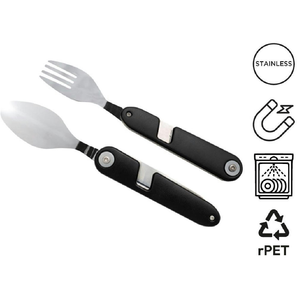 Magnetbesteckset 'Vancouver', mit RPET-Etui