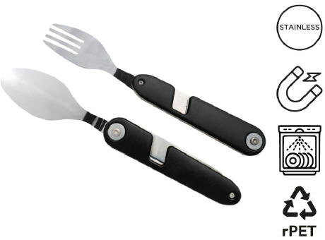 Magnetbesteckset 'Vancouver', mit RPET-Etui