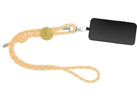 Smartphone-Lanyard 'Madrid', orange RPET