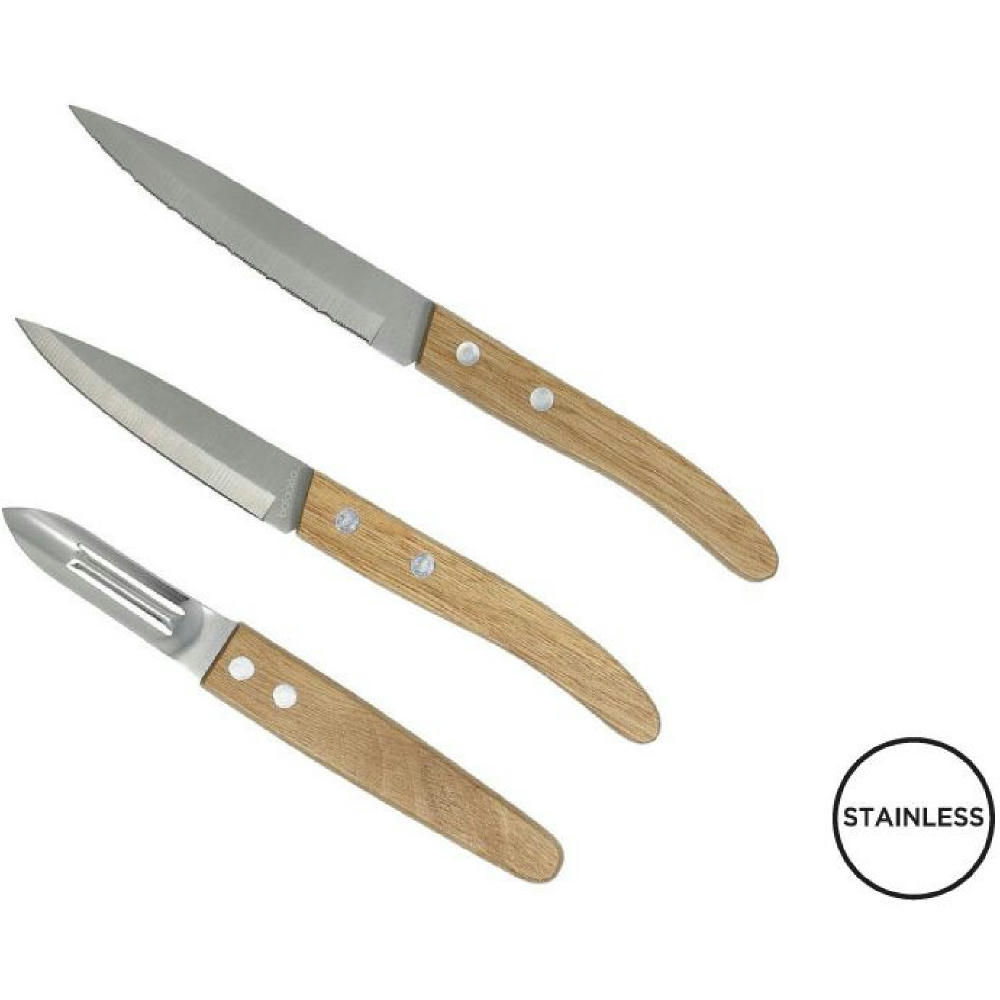 Set mit 3 Küchenmessern 'Napoli'