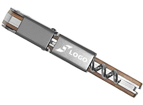 Kellnermesser 'Stavanger', Doppelhebel, Olivenholz