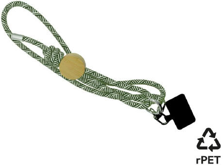 Smartphone-Lanyard 'Madrid', kaki RPET