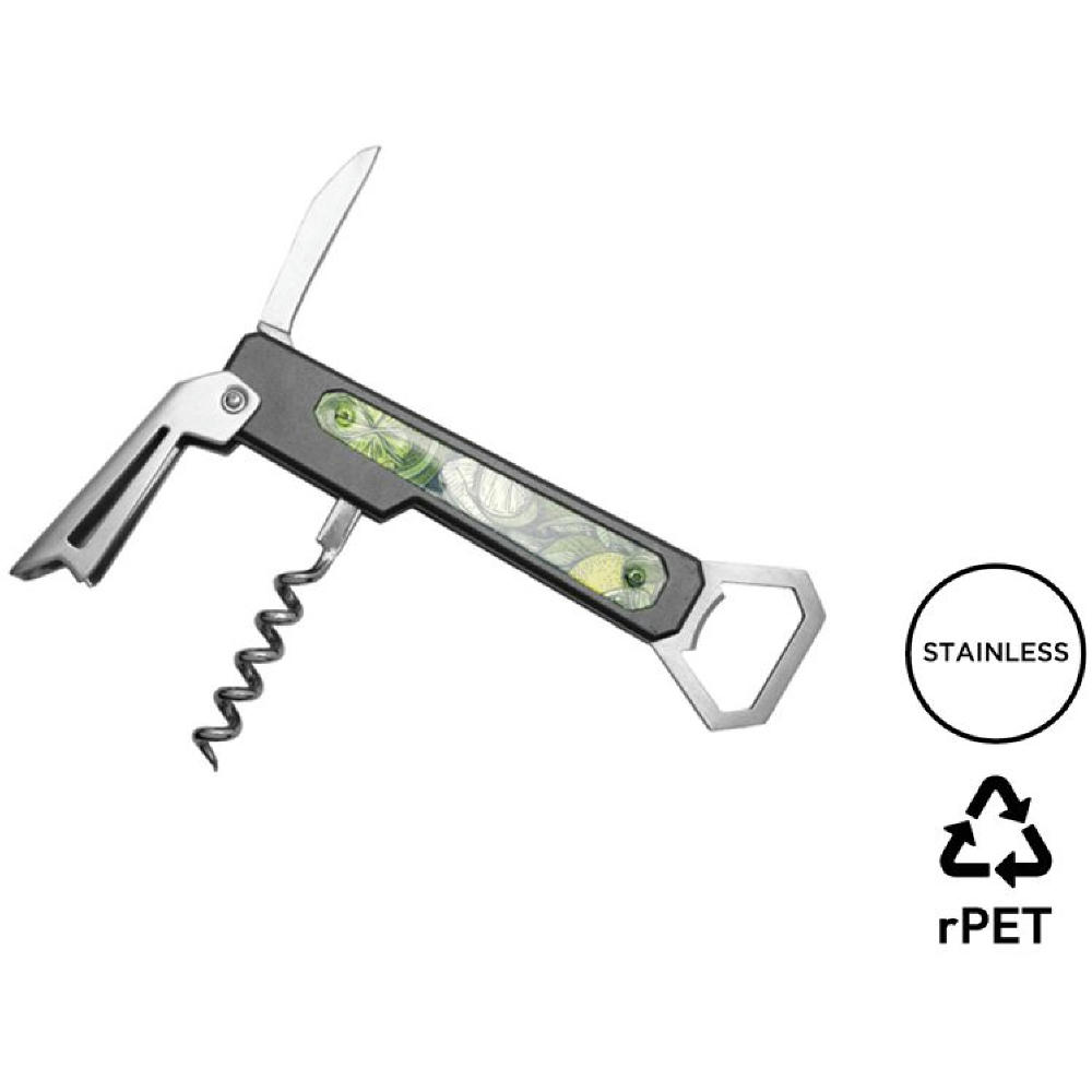 Kombiflaschenöffner ‘Hexagone’, clear