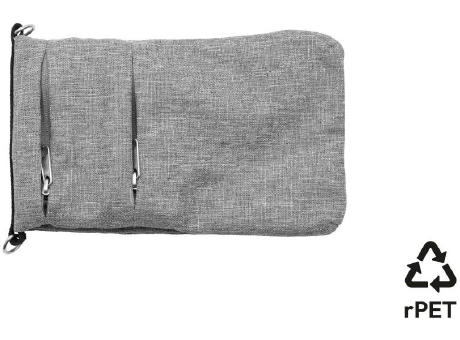 Täschchen 'Toledo', meliertes Grau RPET