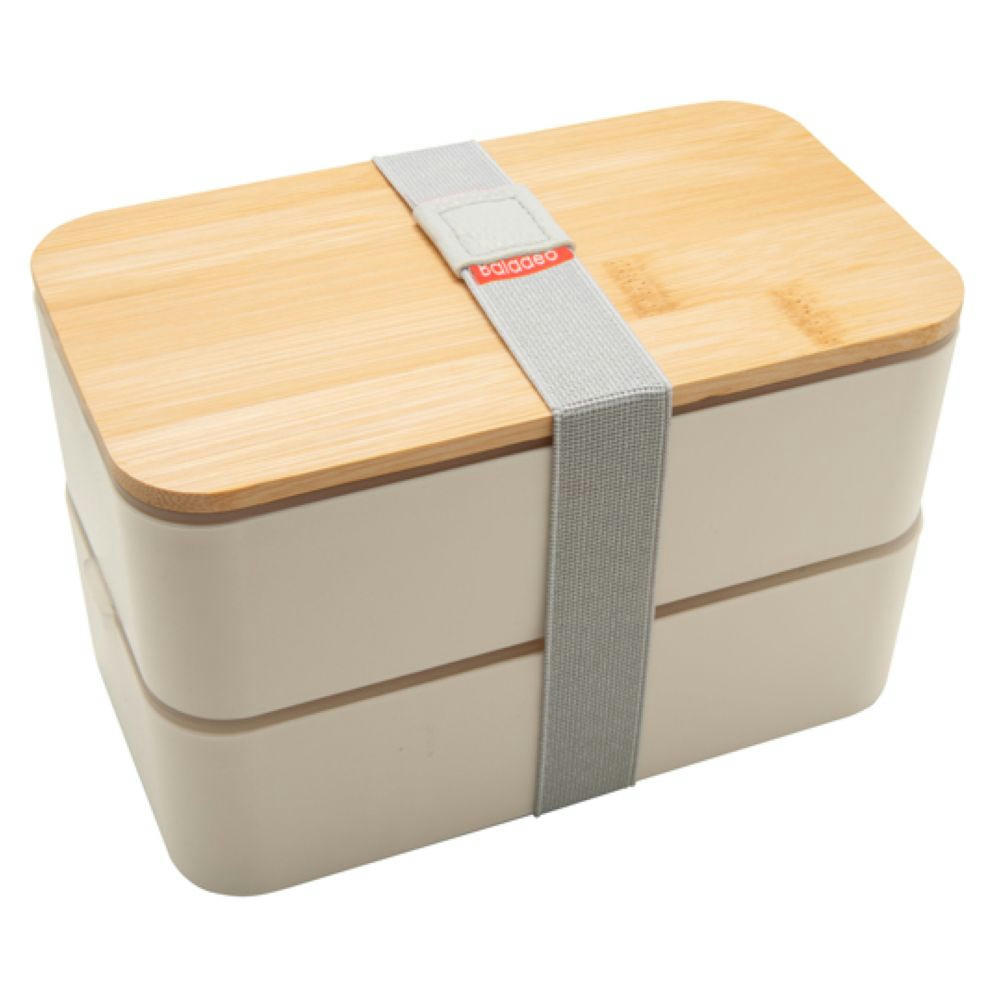 Bento 'Nagano', weiss, mit Bambusdeckel