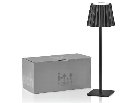 LAMPARA METÁLICA DE MESA LED DOBLE USO ( 37 CM ALTO ) COMO TAPÓN PARA BOTELLAS