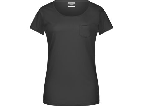Ladies'-T Pocket - Damen T-Shirt mit modischer Brusttasche