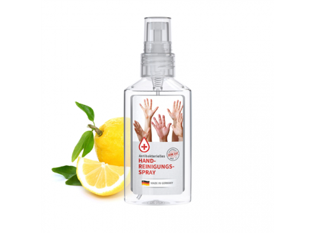50 ml Spray (kristallklar) - Handreinigungsspray antibakteriell - Body Label