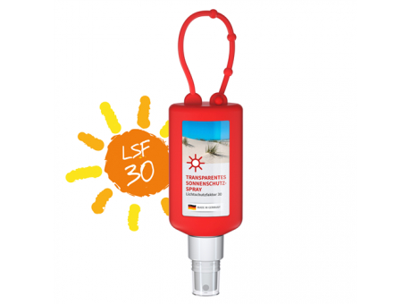 50 ml Bumper rot - Sonnenschutzspray transp. LSF 30 - Body Label