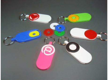 Combi - Schlüsselanhänger mit Chip + Ring