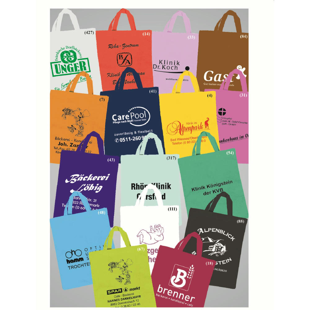 Tasche kurze Henkel 28 x 32 cm inkl. Druck