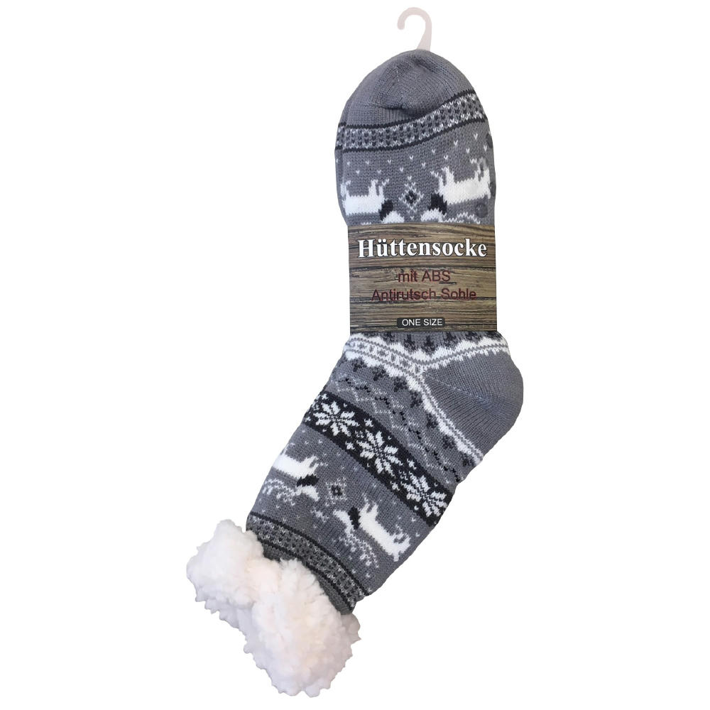 KUSCHELSOCKEN WINTERZAUBER mit Rentier Motiv