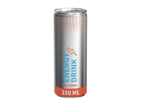 250 ml Energy Drink zuckerfrei - Fullbody transparent (außerh. Deutschlands)