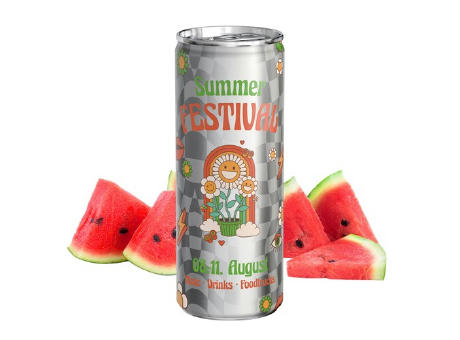 250 ml Energy Drink Wassermelone - Fullbody transparent (außerh. Deutschlands)