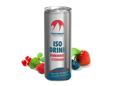 250 ml Iso Drink Redberries - Fullbody transparent