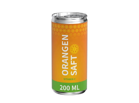 200 ml Orangensaft (Dose) - Eco Label