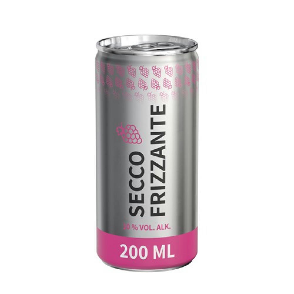 200 ml Secco frizzante (Dose) - Fullbody transparent (außerh. Deutschlands)