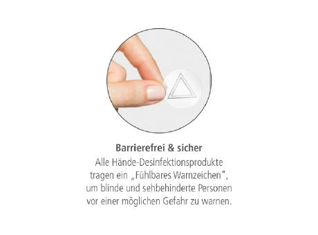 50 ml Bumper rot - Hände-Desinfektionsgel (DIN EN 1500) - Body Label