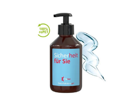 250 ml Spender - Hände-Desinfektionsgel (DIN EN 1500) - Body Label