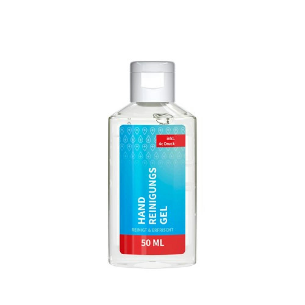 50 ml Flasche - Handreinigungsgel (alk.) - Body Label