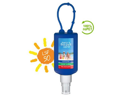 50 ml Bumper blau - Sonnenschutzspray LSF 50 - Body Label