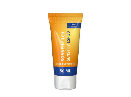 50 ml Tube - Sonnenmilch LSF 50 (sensitiv) - FullbodyPrint