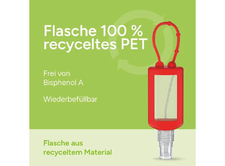 50 ml Bumper rot - Hände-Desinfektionsspray (DIN EN 1500) - Body Label