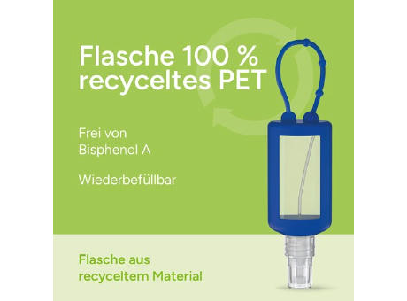 50 ml Bumper blau - Handreinigungsspray (alk.) - Body Label