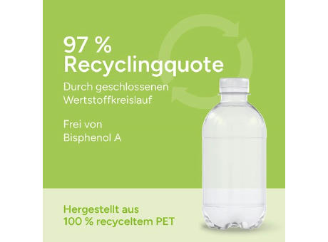 330 ml Vitaminwasser "Zitrone-Kaktus" - Eco Label