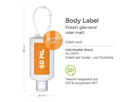 50 ml Bumper frost - Handbalsam "Ringelblume - Aloe Vera" - Body Label