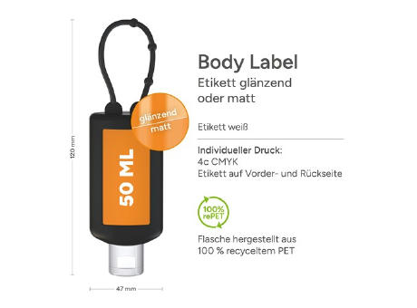 50 ml Bumper schwarz - Sonnenmilch LSF 30 - Body Label
