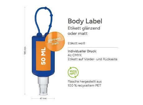 50 ml Bumper blau  - Kfz Cockpit-Reiniger - Body Label