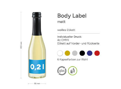 0,2 l Secco Frizzante (Glas) - Body Label