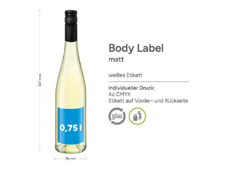 0,75 l Secco Frizzante (Glas) - Body Label