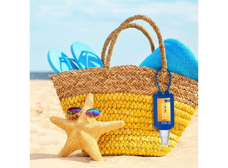 50 ml Bumper blau - Sonnenschutzspray LSF 50 - Body Label