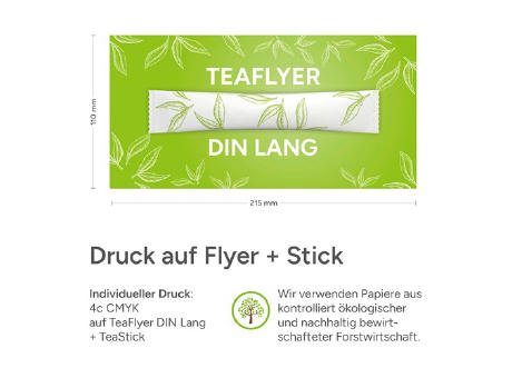 TeaFlyer DIN Lang inkl. 1 TeaStick "Individual"
