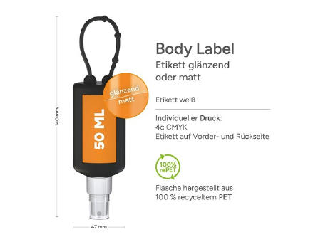 50 ml Bumper schwarz  - Kfz Cockpit-Reiniger - Body Label