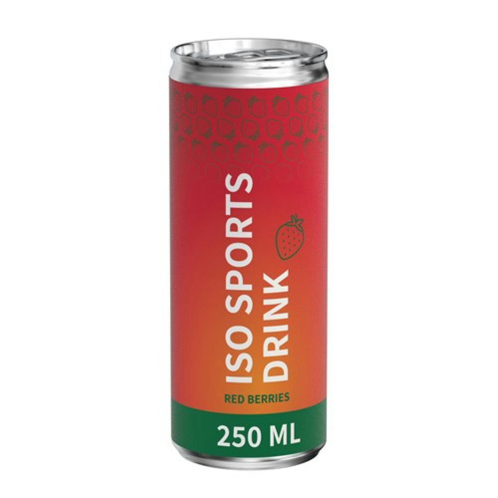 250 ml Iso Sports Drink Red Berries - Eco Label