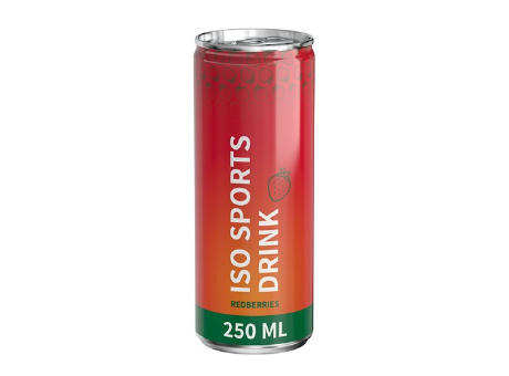 250 ml Iso Sports Drink Red Berries - Fullbody (glänzend)