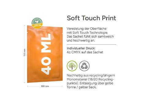 40 ml Erholungsbad "Pinie-Zeder" (Sachet) - Soft Touch Print