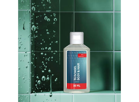 50 ml Flasche - Duschgel Rosmarin-Ingwer - Body Label