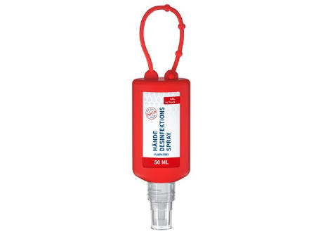 50 ml Bumper rot - Hände-Desinfektionsspray (DIN EN 1500) - Body Label