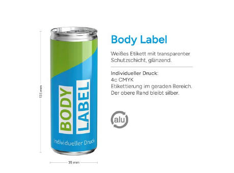 250 ml Energy Drink - Body Label
