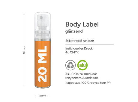 20 ml Spray - Anti Juckreiz Soforthilfe - Body Label