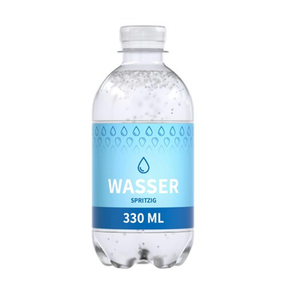 330 ml Wasser spritzig - Paper Label