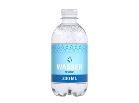 330 ml Wasser spritzig - Paper Label