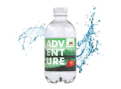 330 ml Wasser spritzig - Paper Label