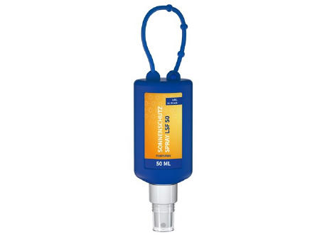 50 ml Bumper blau - Sonnenschutzspray LSF 50 - Body Label