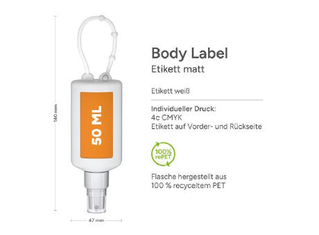 50 ml Bumper frost  - Lavendel-Spray - Body Label